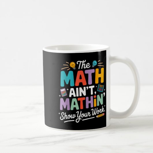 Mug Le calcul n'est pas drôle professeur nerd meme (Droite)
