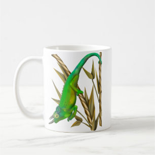 Mug Le caméléon de Jackson traînant dans le bambou