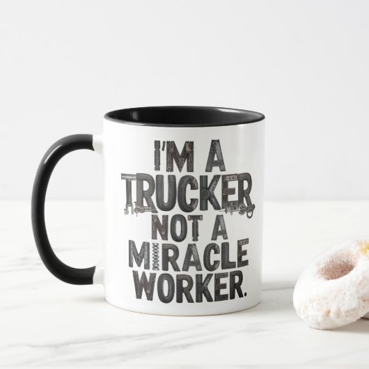 Mug Le camionneur n'est pas un miracle (Avec donut)
