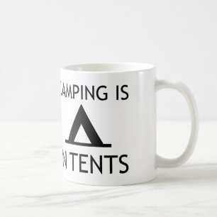 Mug Le Camping Est Dans Des Tentes Jeu De Mots Drôle