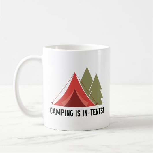 Mug Le Camping Est Dans Les Tentes ! (Gauche)