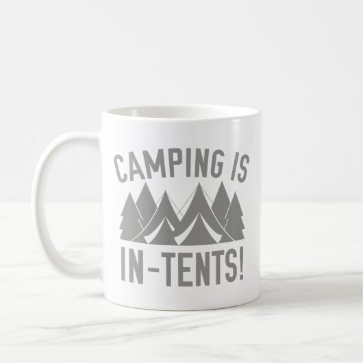 Mug Le Camping Est Dans Les Tentes ! (Gauche)