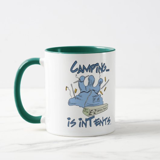 Mug Le camping est l'intention (Gauche)