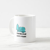 Mug Le camping est mon endroit heureux  (Devant gauche)