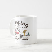 Mug Le Camping Est Mon Endroit Heureux (Devant gauche)