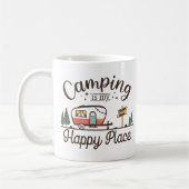 Mug Le Camping Est Mon Endroit Heureux (Gauche)