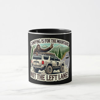 MUG LE CAMPING EST POUR LES MONTAGNES - PAS LA VOIE GA