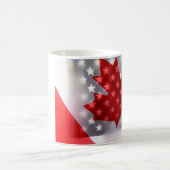 Mug Le Canada avec les drapeaux américains (Centre)