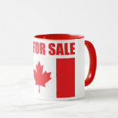Mug Le Canada n'est PAS à vendre (Devant droit)