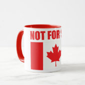 Mug Le Canada n'est PAS à vendre (Devant gauche)