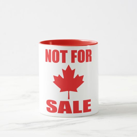 Mug Le Canada n'est PAS à vendre (Centre)