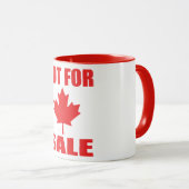 Mug Le Canada n'est PAS à vendre (Devant droit)