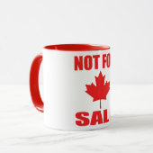 Mug Le Canada n'est PAS à vendre (Devant gauche)