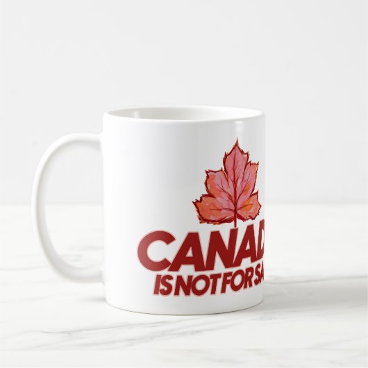 Mug Le Canada n'est pas à vendre Canadian Pride (Gauche)