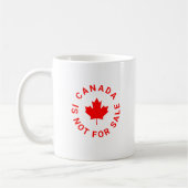 Mug Le Canada n'est pas à vendre typographie de la feu (Gauche)
