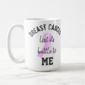 Mug Le cancer du sein a perdu sa bataille pour MOI | S (Gauche)