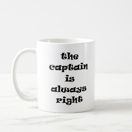 Mug le capitaine a toujours raison (Gauche)