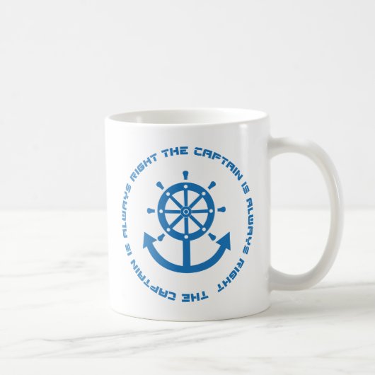 Mug Le capitaine a toujours raison (Droite)