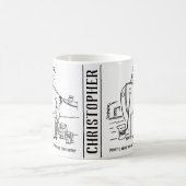 Mug Le capitaine de navire demande au membre d'équipag (Centre)