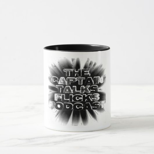 Mug Le capitaine Talks Flicks Podcast (couvert secret) (Centre)