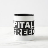 Mug Le capitalisme est liberté (Centre)