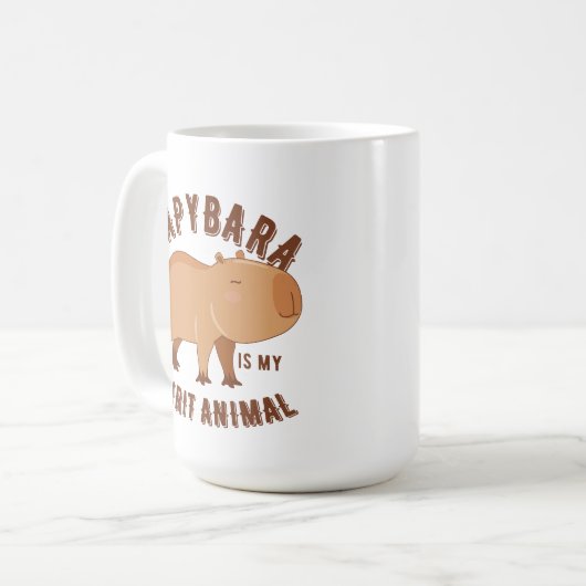 Mug Le capybara est mon animal d'esprit (Devant gauche)