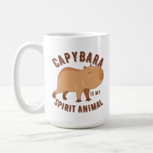 Mug Le capybara est mon animal d'esprit (Gauche)