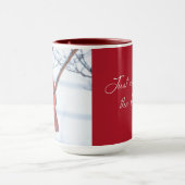 Mug Le Cardinal d'hiver Oiseaux observation de café Mu (Centre)