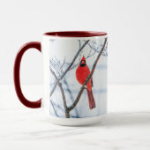 Mug Le Cardinal d'hiver Oiseaux observation de café Mu (Gauche)