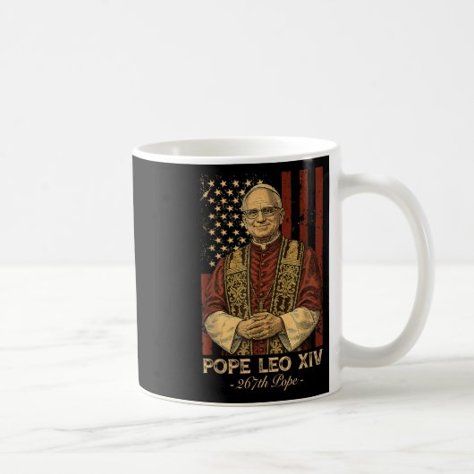 Mug Le cardinal Robert Francis Prévost le pape Leo Xiv (Droite)