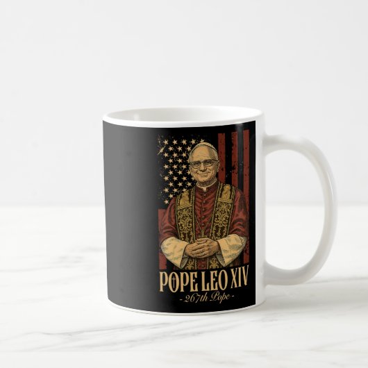 Mug Le cardinal Robert Prevost le pape Leo Xiv (Droite)