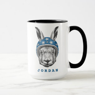 Mug Le casse-cou de lapin ajoutent votre nom