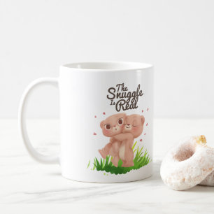 Mug Le casse-croûte est de vrais mignons câlins d'ours