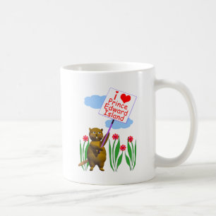 Mug Le castor canadien aime Île-du-Prince-Édouard