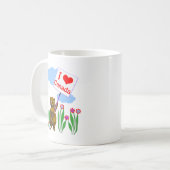 Mug Le Castor canadien aime le Canada (Devant gauche)