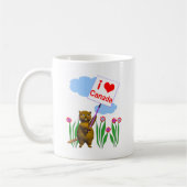 Mug Le Castor canadien aime le Canada (Gauche)