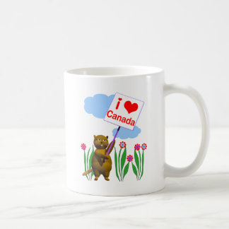 Mug Le Castor canadien aime le Canada