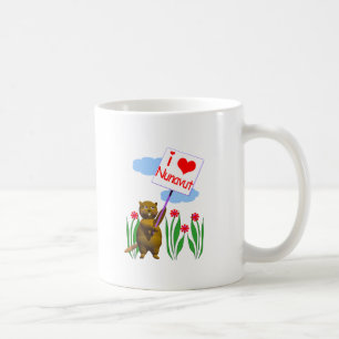 Mug Le castor canadien aime Nunavut