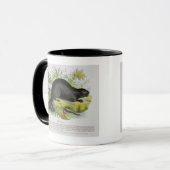 Mug Le castor, pub éducatif d'illustration. par le S (Devant gauche)