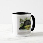 Mug Le castor, pub éducatif d'illustration. par le S (Devant droit)