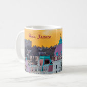 Mug Le célèbre hôtel de luxe Negresco à Nice France (Devant gauche)