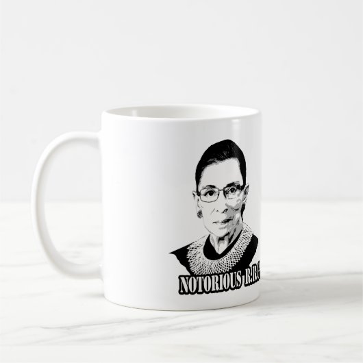 Mug Le célèbre R.B.G. - Ruth Bader Ginsburg (Gauche)