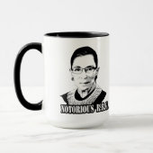 Mug Le célèbre R.B.G. - Ruth Bader Ginsburg (Gauche)