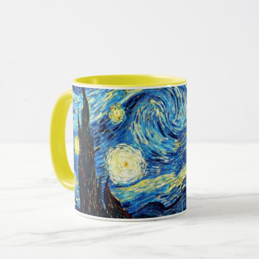 Mug Le célèbre tableau de Van Gogh, Starry Night (Devant gauche)