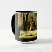 Mug Le cercueil en verre du blanc de neige (Devant gauche)