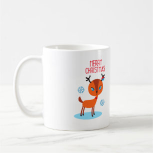 Mug Le cerf commun indique joyeux Noël !