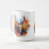 Mug Le cerf dans une forêt d'automne (Devant gauche)