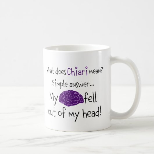 Mug Le cerveau a tombé (Droite)