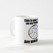 Mug Le cerveau de VolleyChick (Devant gauche)