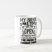 Mug Le cerveau des femmes a beaucoup trop d'onglets ou (Devant droit)